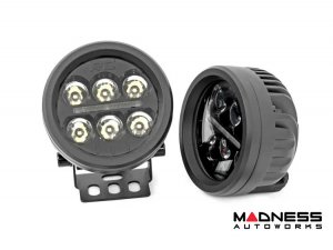 3.5-Inch Round LED Lights - Black Series - Rough Country 3.5-Inch Round LED Lights - Black Series - Rough Country